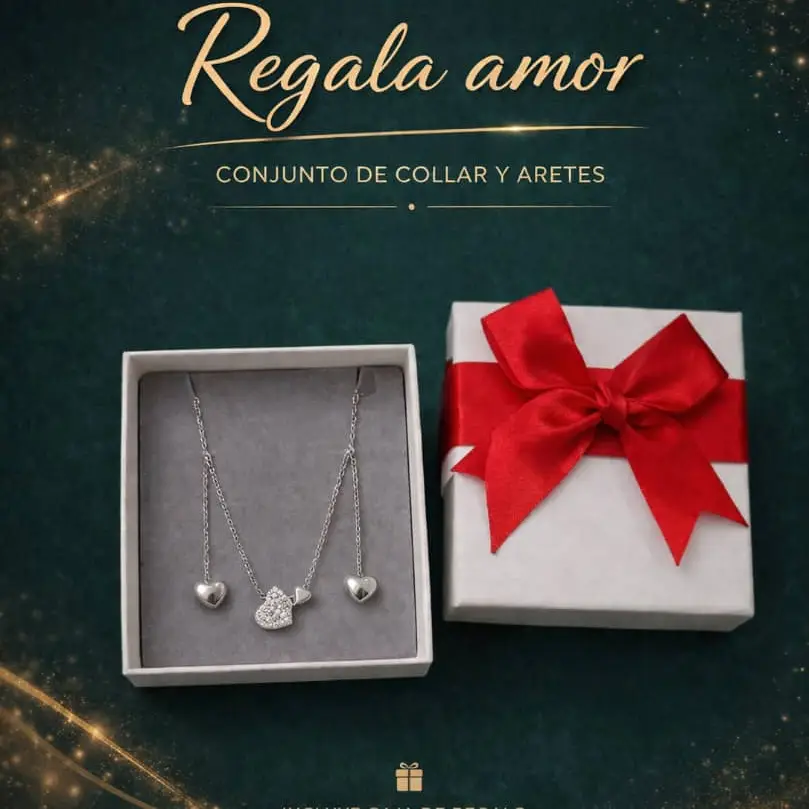 Conjunto de aretes y collar's photo #2